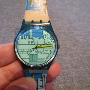 1990 Swatch watch Metroscape GN109 by Artist Mendi